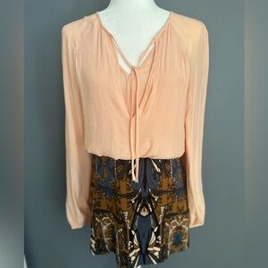 Free people Long sleeve mini dress size 4